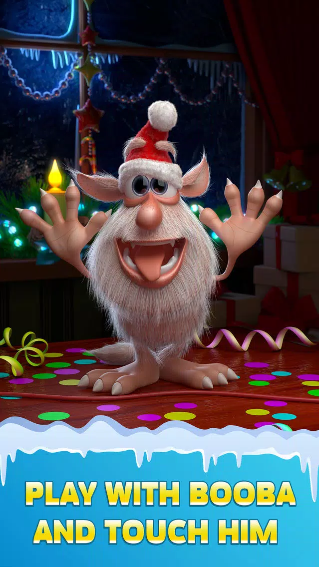 ภาพหน้าจอของ Talking Booba: Santa’s Pet