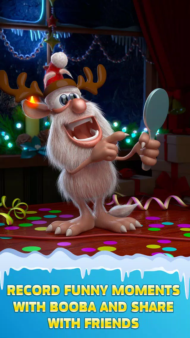 ภาพหน้าจอของ Talking Booba: Santa’s Pet
