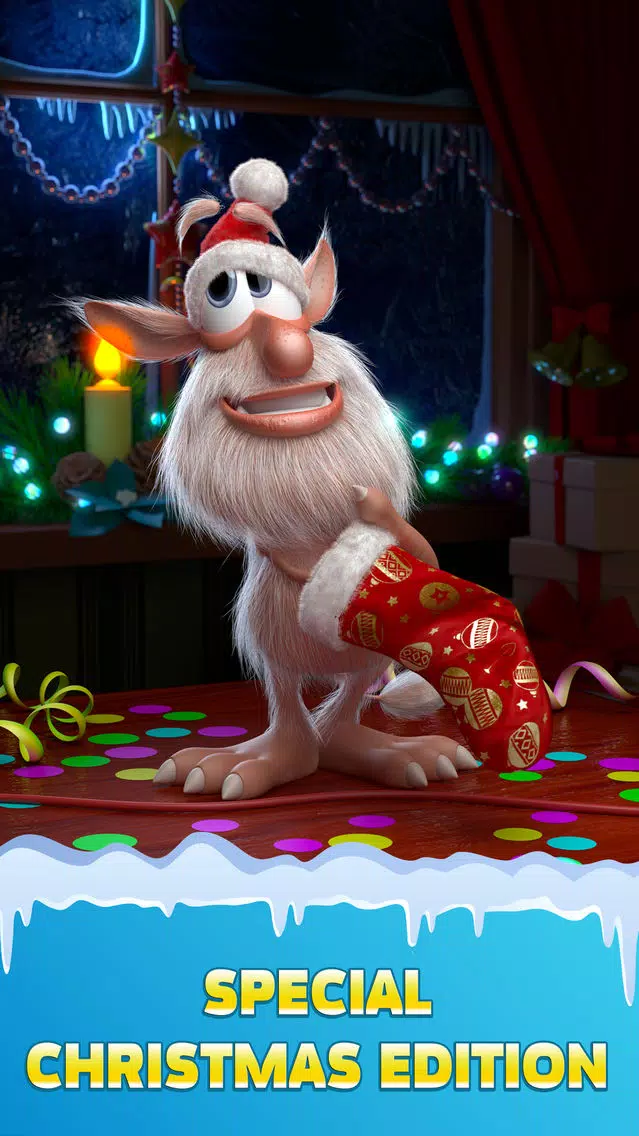 ภาพหน้าจอของ Talking Booba: Santa’s Pet