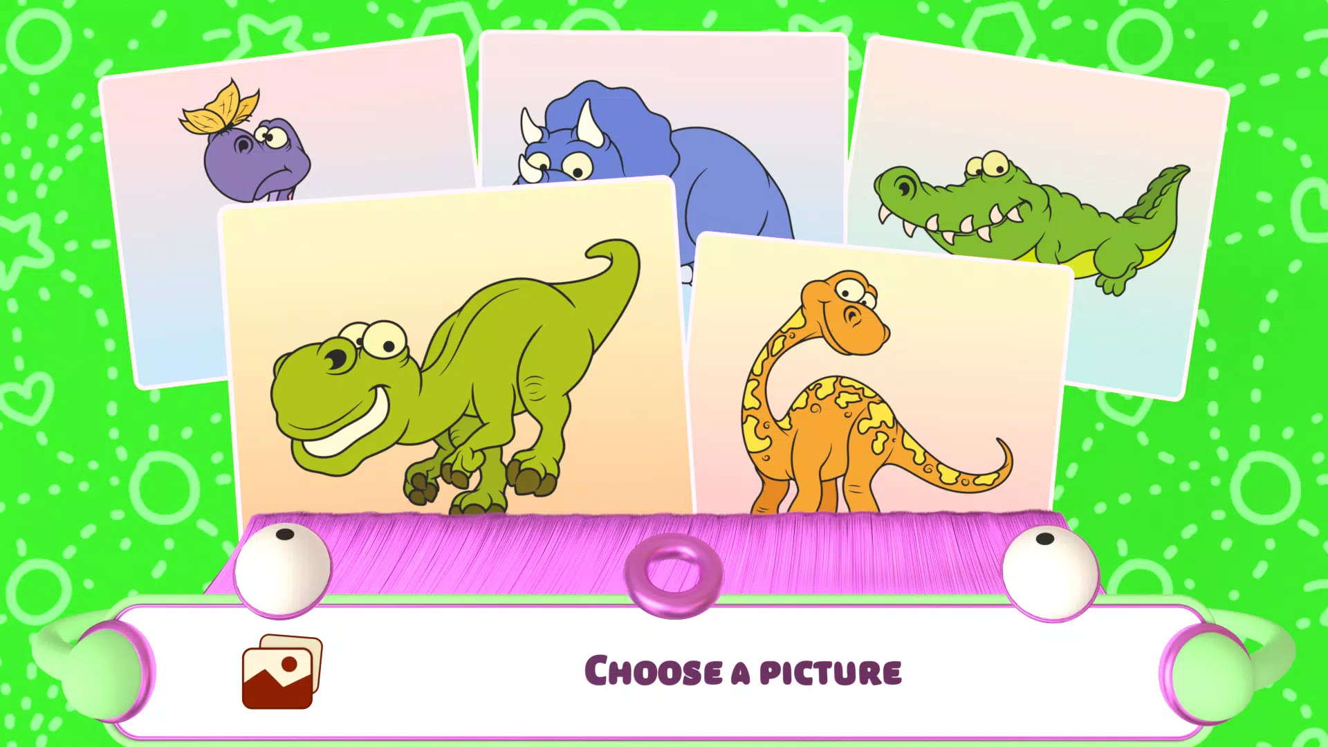 Dino Dot-to-Dot Coloring Screenshots