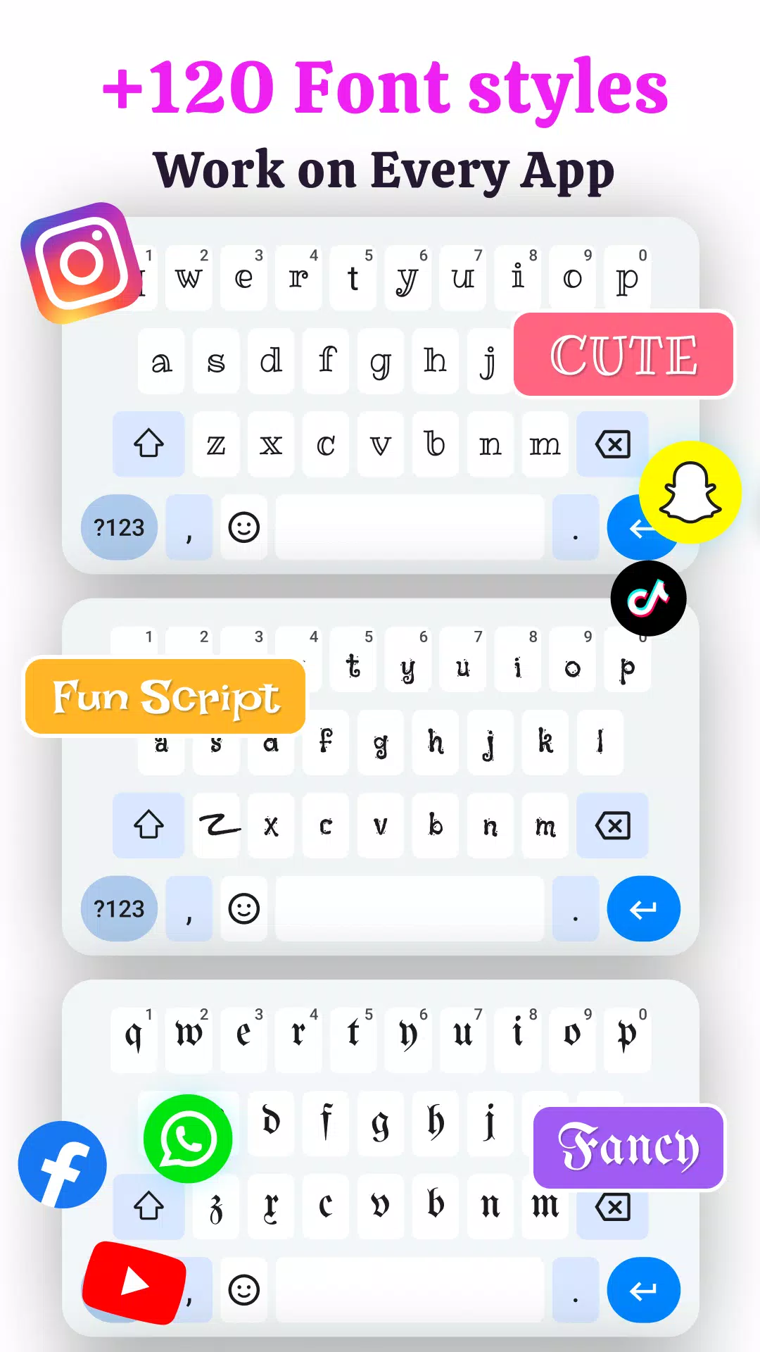 Fonts Keyboard: Emoji & Fonts Screenshots