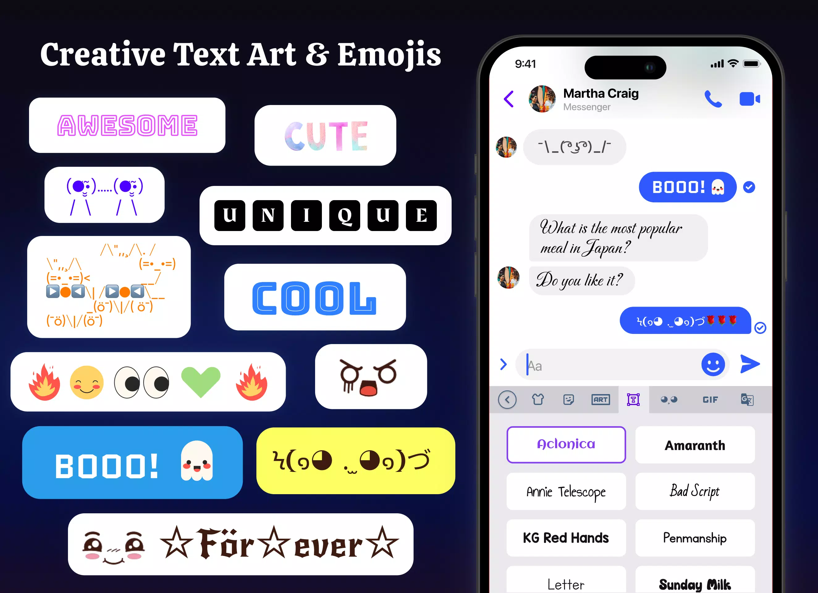 Fonts Keyboard: Emoji & Fonts Screenshots