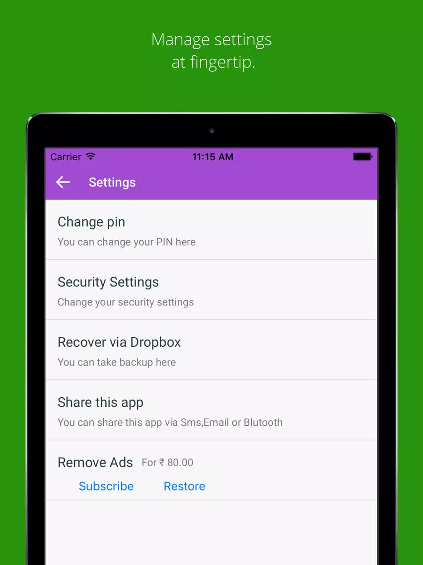 Keep It Safe - Keep Pictures & Videos Safe iPad Screenshots