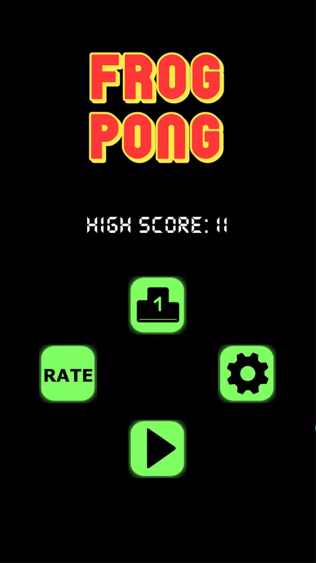 Tangkapan skrin Frog Pong