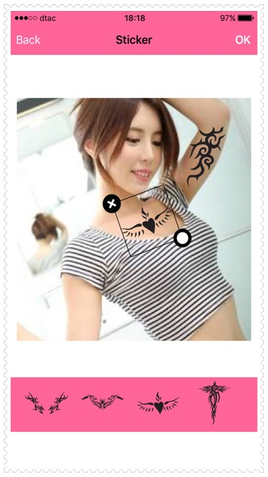Tattoo Editor Body Design Screenshots