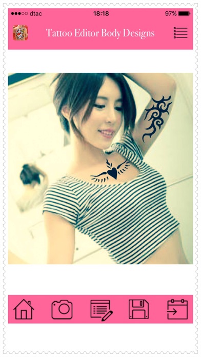 Tattoo Editor Body Design Screenshots