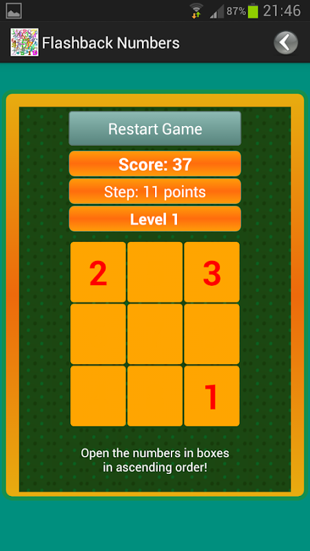 Memory Game Screenshots