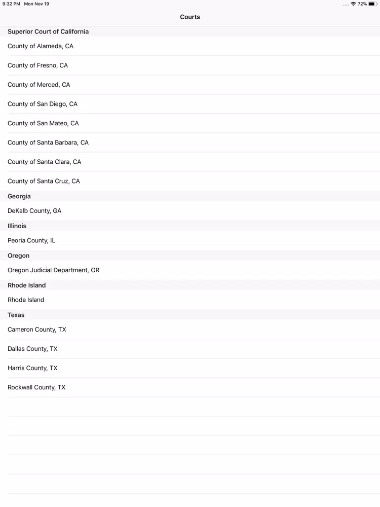 Court Records iPad স্ক্রিনশট