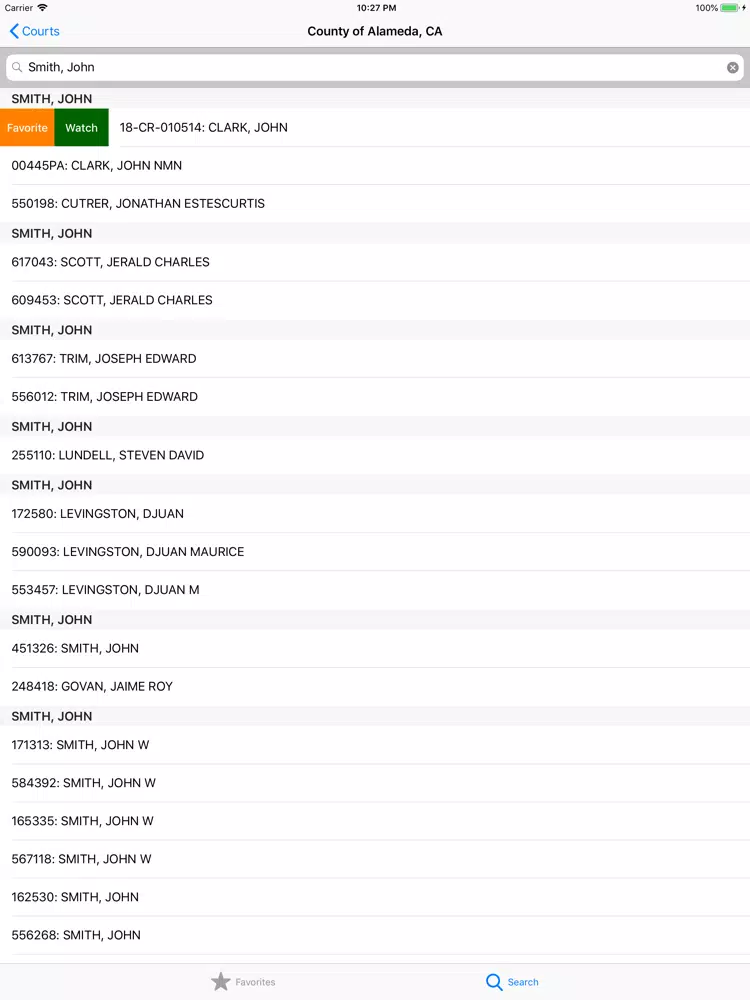 Court Records iPad স্ক্রিনশট