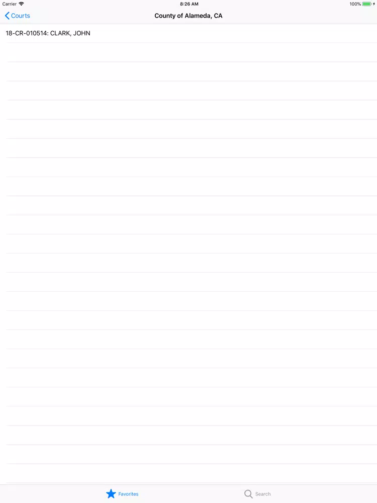 Court Records iPad স্ক্রিনশট