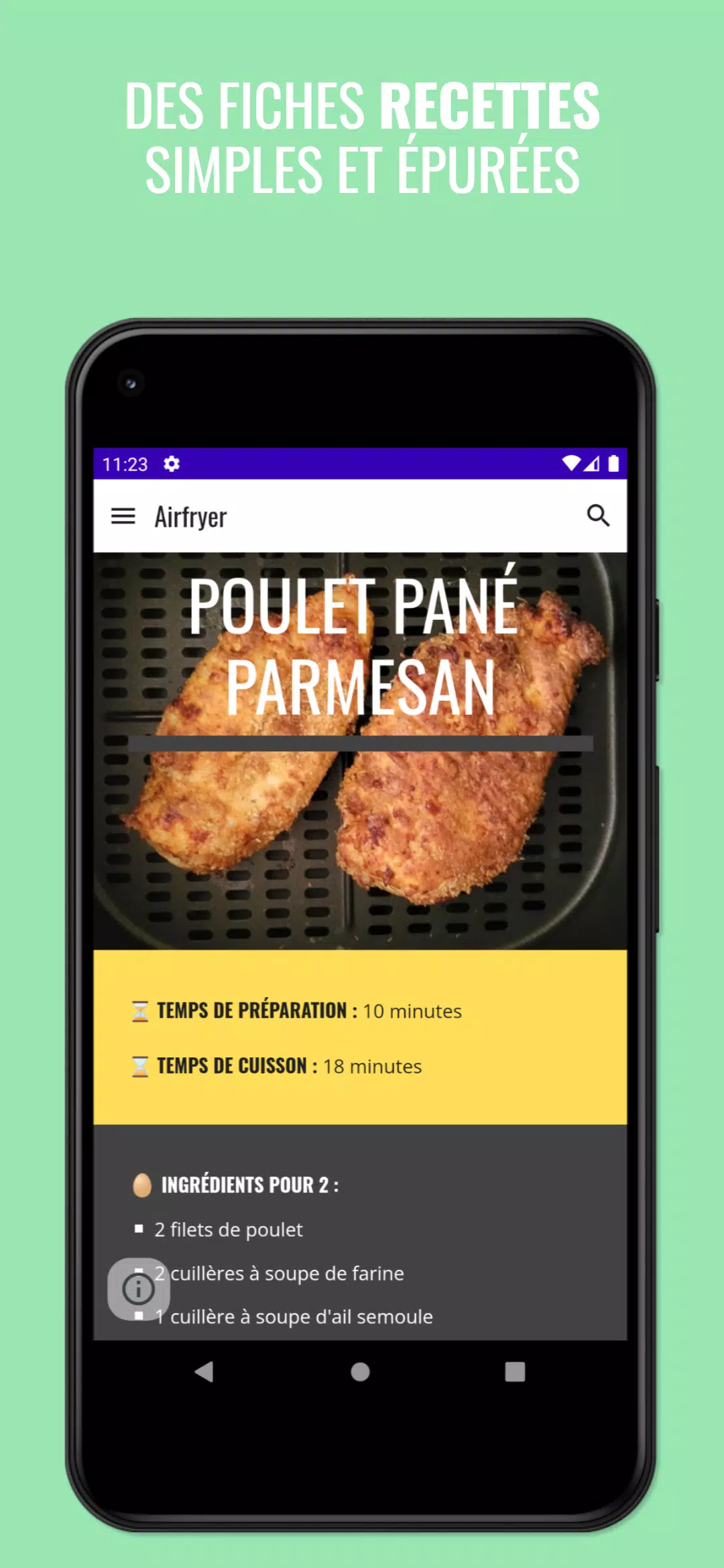 Recettes Airfryer en Francais應用截圖