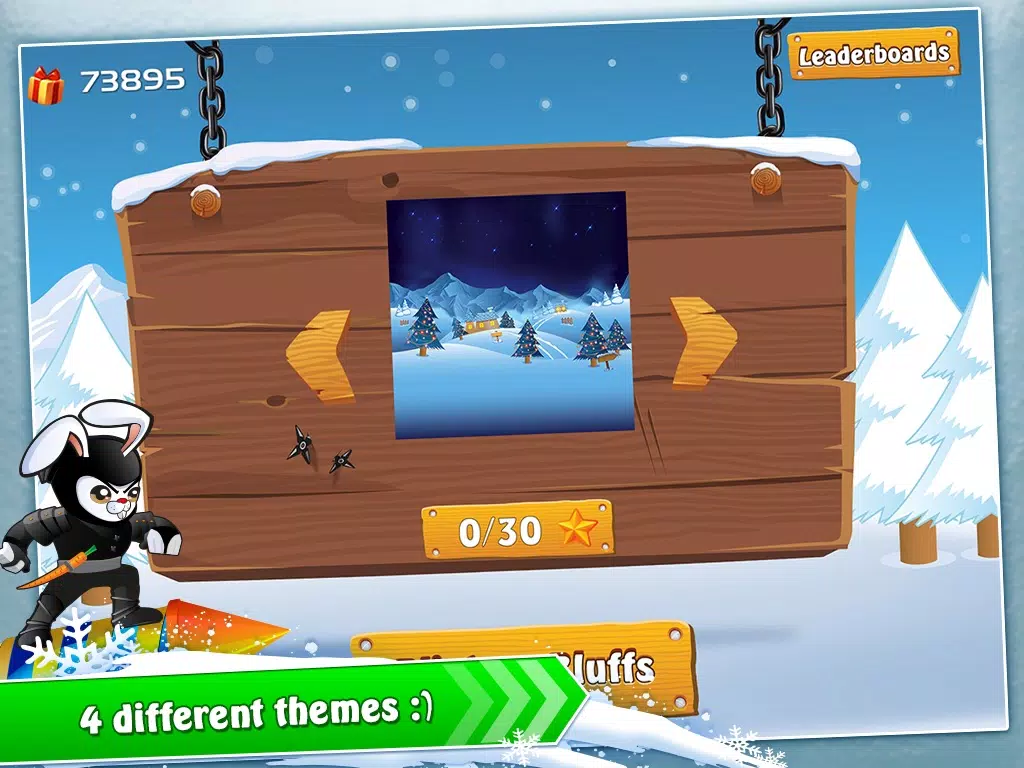 Скриншоты Racing Ninja Bunnies - XMAS nitro rocket warrior multiplayer christmas stunt action game for kids! iPad 