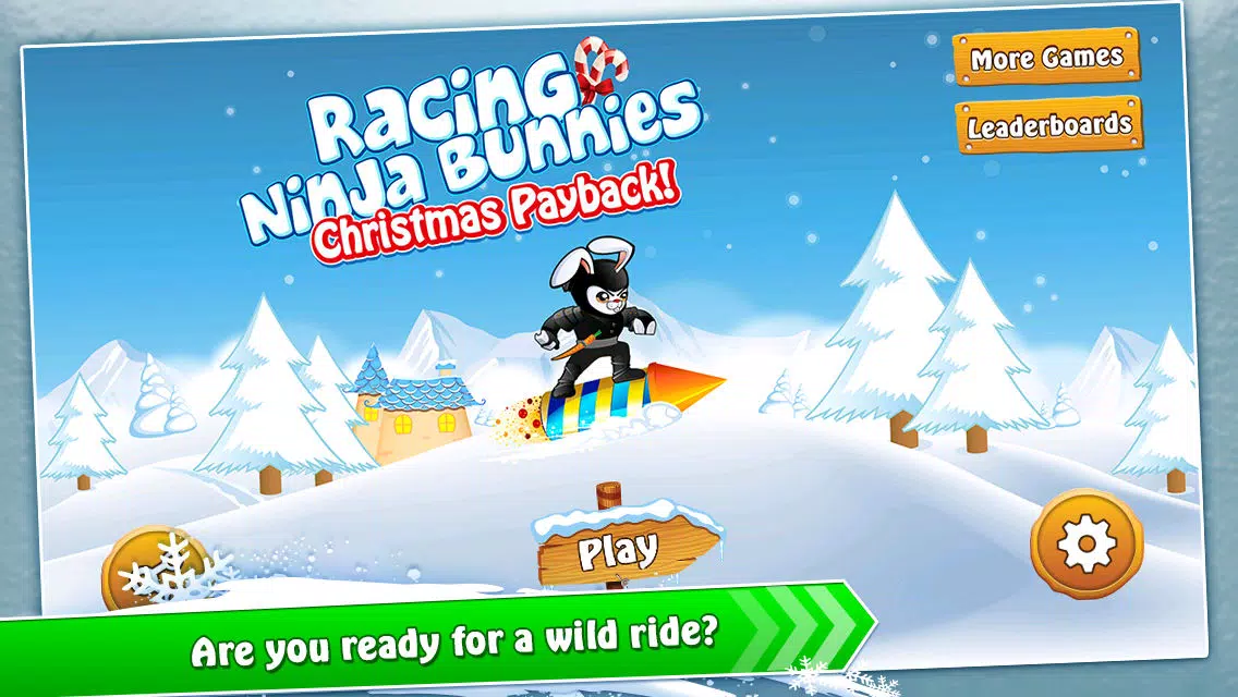 Скриншоты Racing Ninja Bunnies - XMAS nitro rocket warrior multiplayer christmas stunt action game for kids!