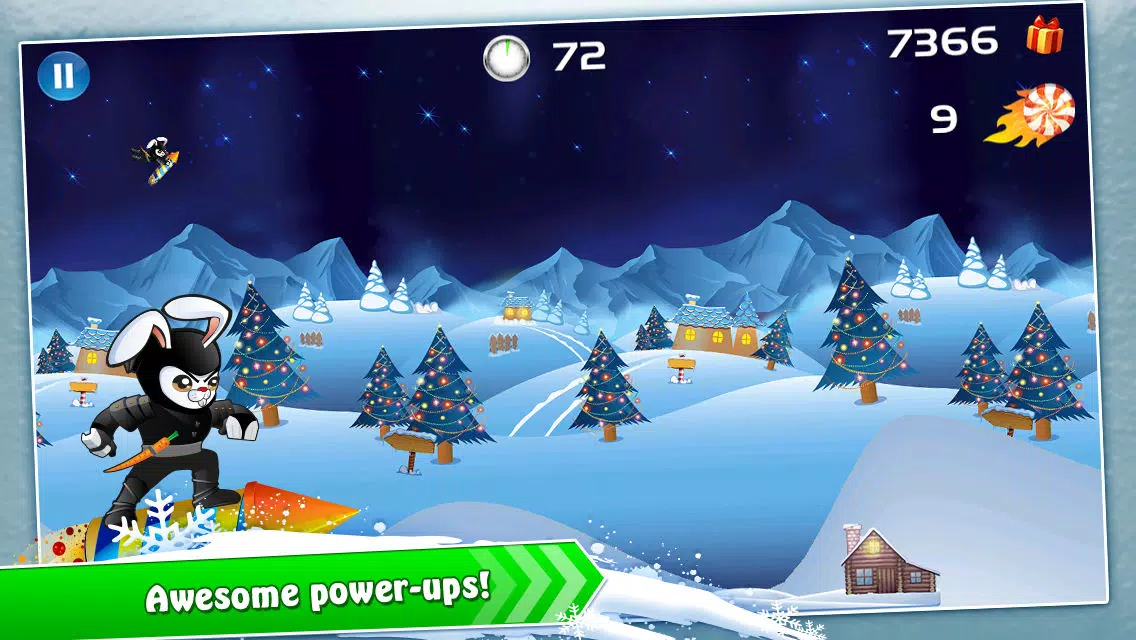 Скриншоты Racing Ninja Bunnies - XMAS nitro rocket warrior multiplayer christmas stunt action game for kids!
