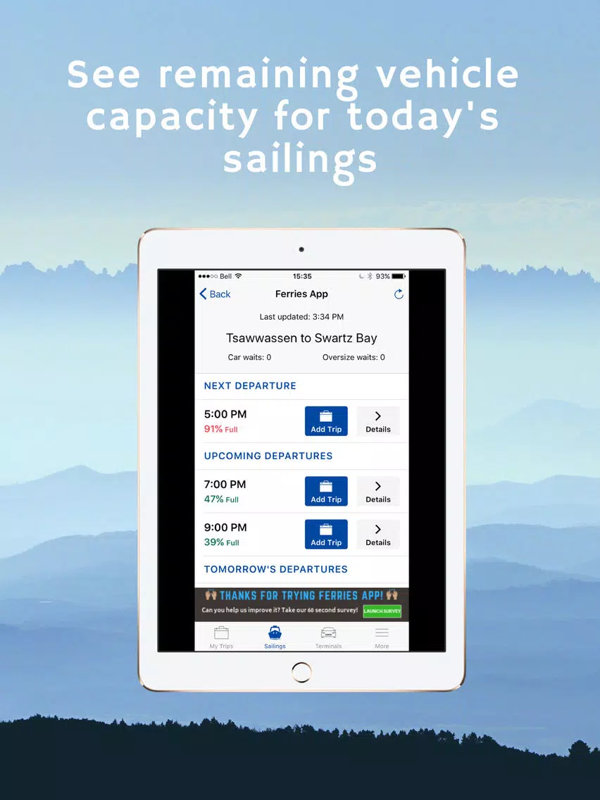 Ferries - BC Ferries Schedules iPad Screenshots