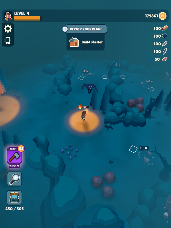 Dark Forest Survivor iPad स्क्रीनशॉट
