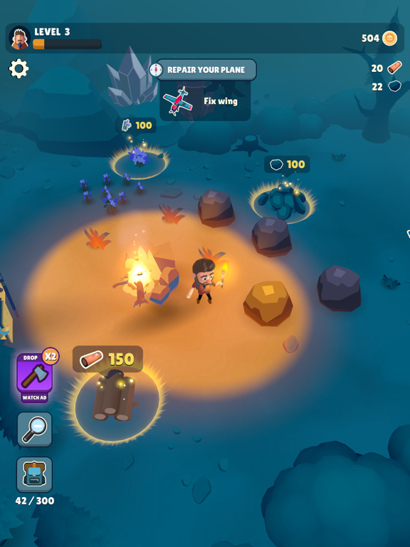 Dark Forest Survivor iPad स्क्रीनशॉट