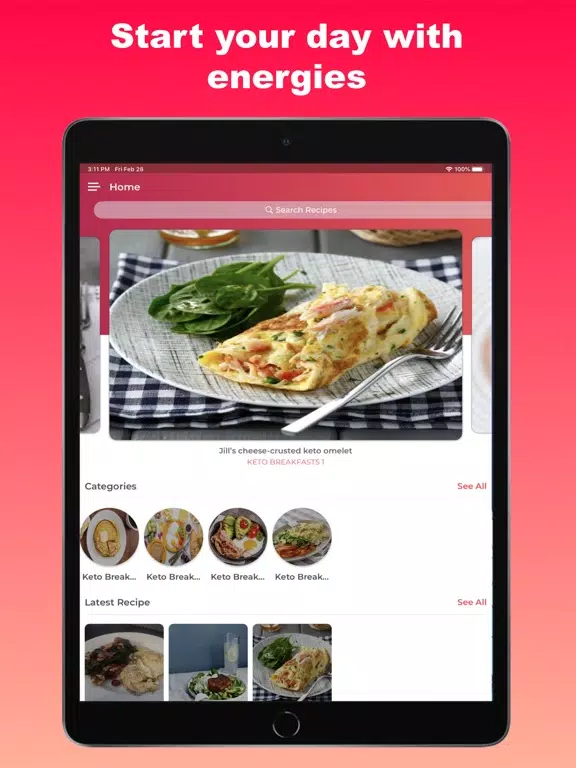 Keto Breakfast iPad Screenshots