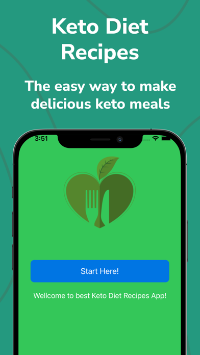 Keto Diet Tracker App: Recipes Screenshots