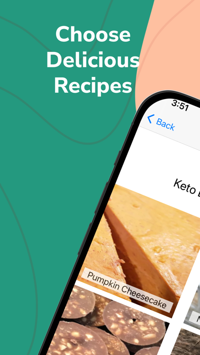 Keto Diet Tracker App: Recipes Screenshots