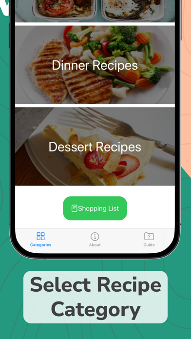 Keto Diet Tracker App: Recipes Screenshots