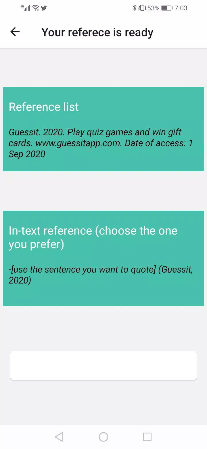 Referencer-Harvard Style Screenshots