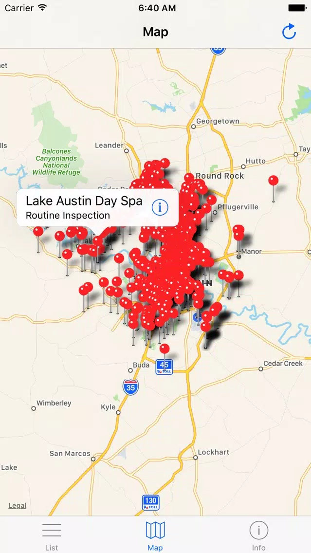 Austin Food Inspections - Texas Restaurant Scores Screenshots