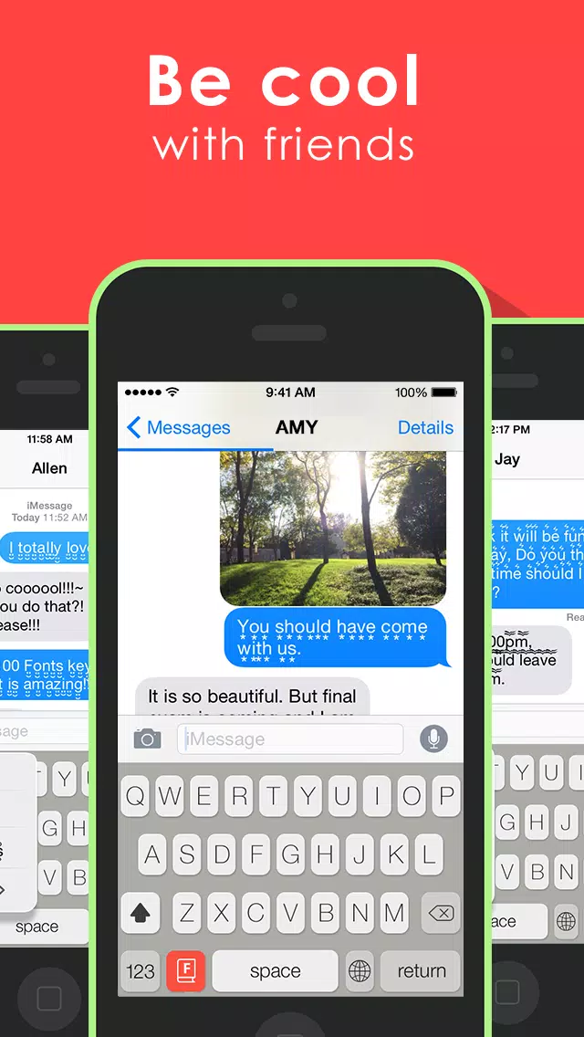 Cool Fonts Keyboard for iOS 8 - better fonts and cool text keyboard for iPhone, iPad, iPod Screenshots
