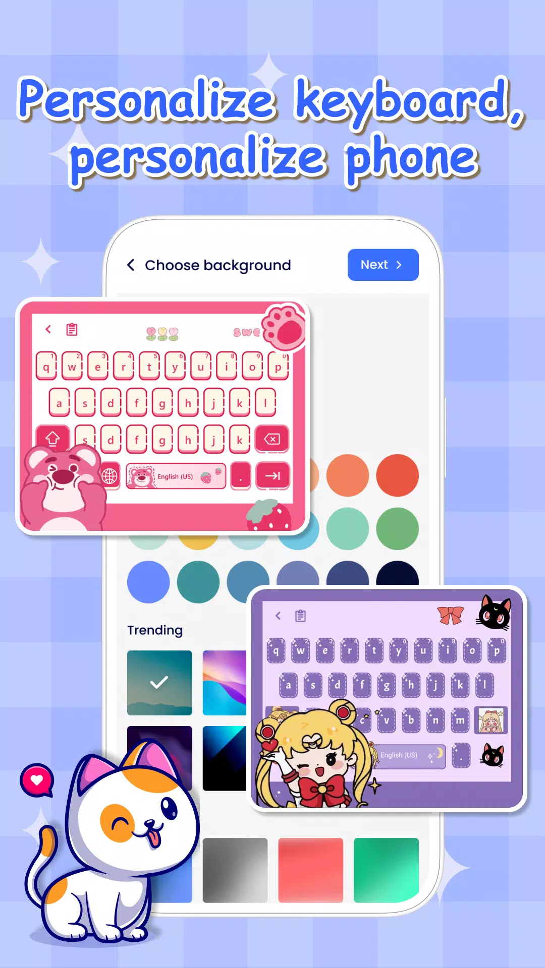Keyboard Font & Keyboard Theme Screenshots