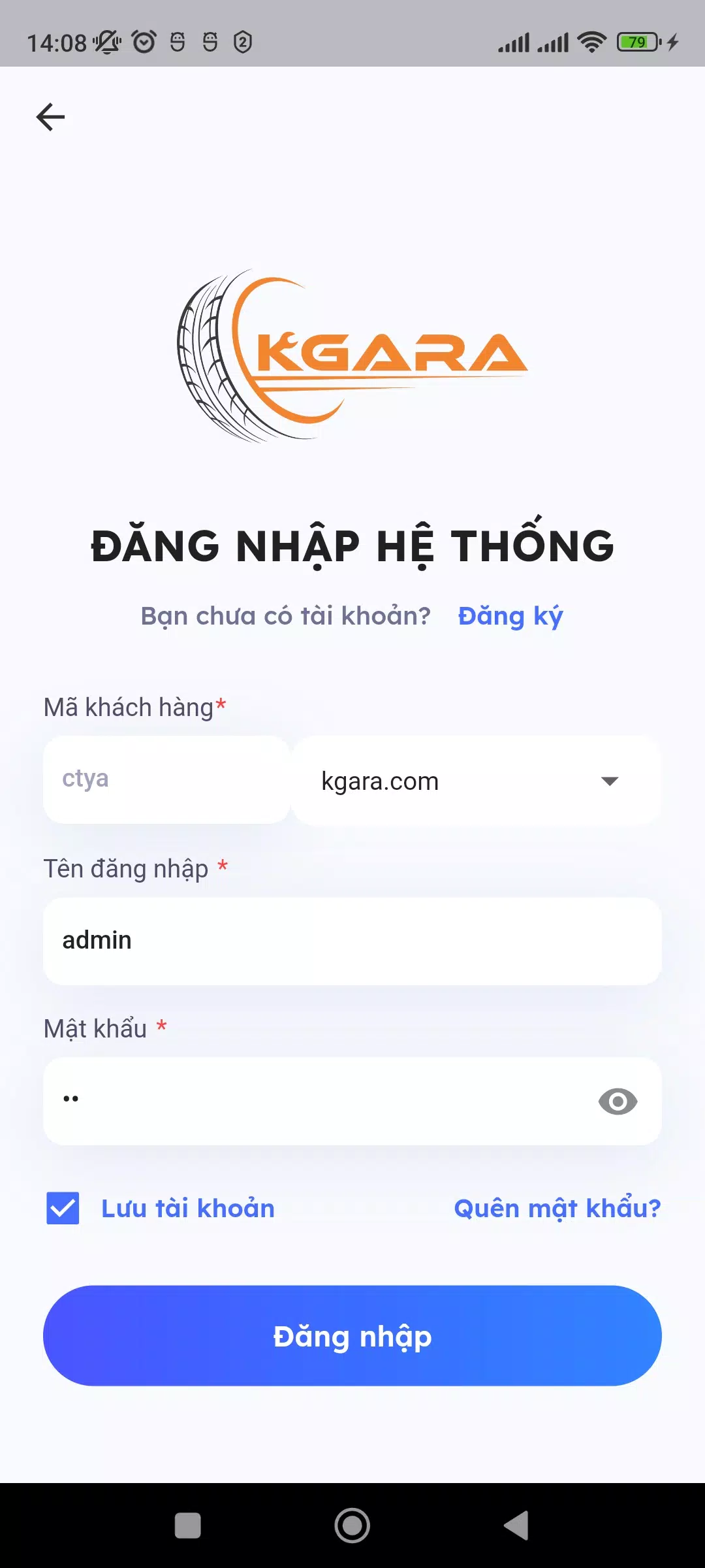 KGARA - Quản lý dịch vụ gara Screenshots