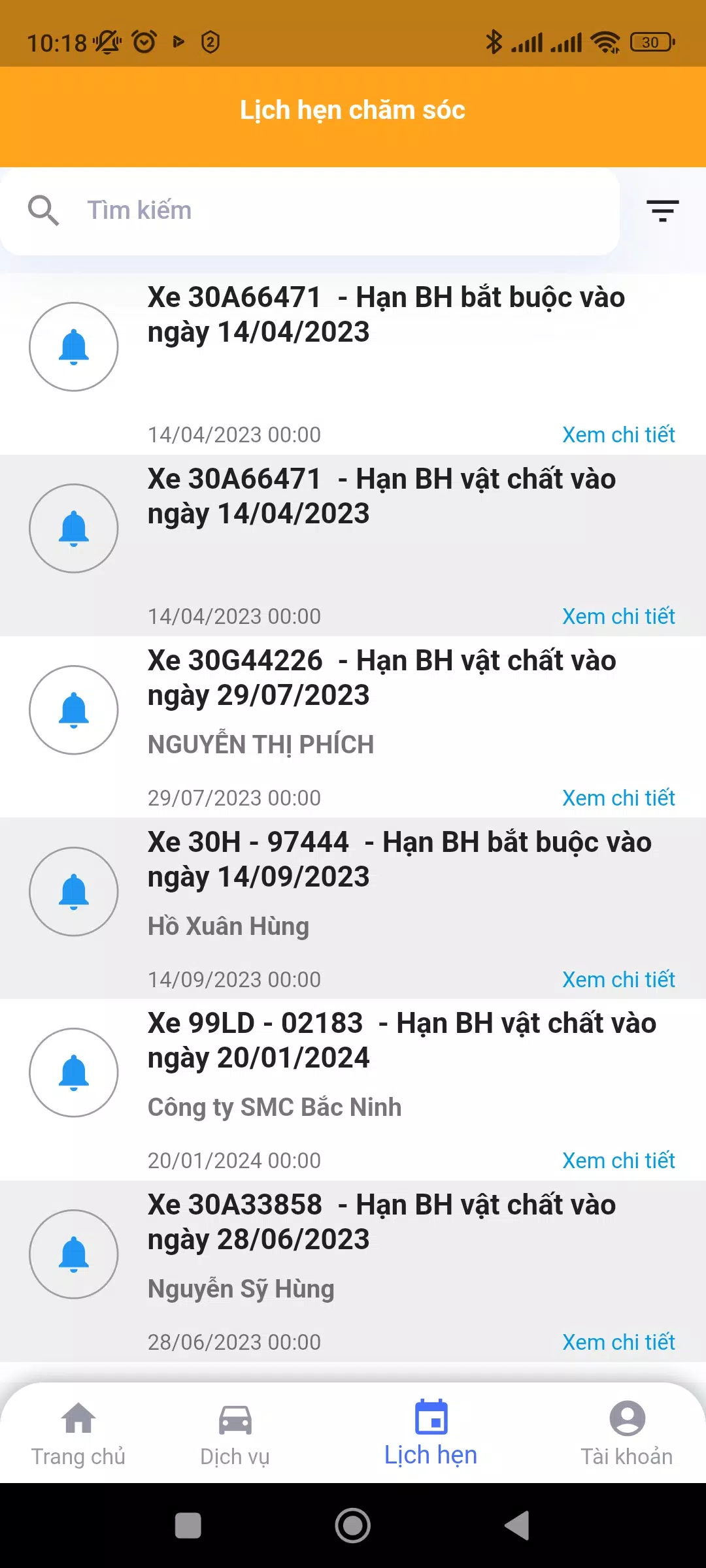 KGARA - Quản lý dịch vụ gara Screenshots