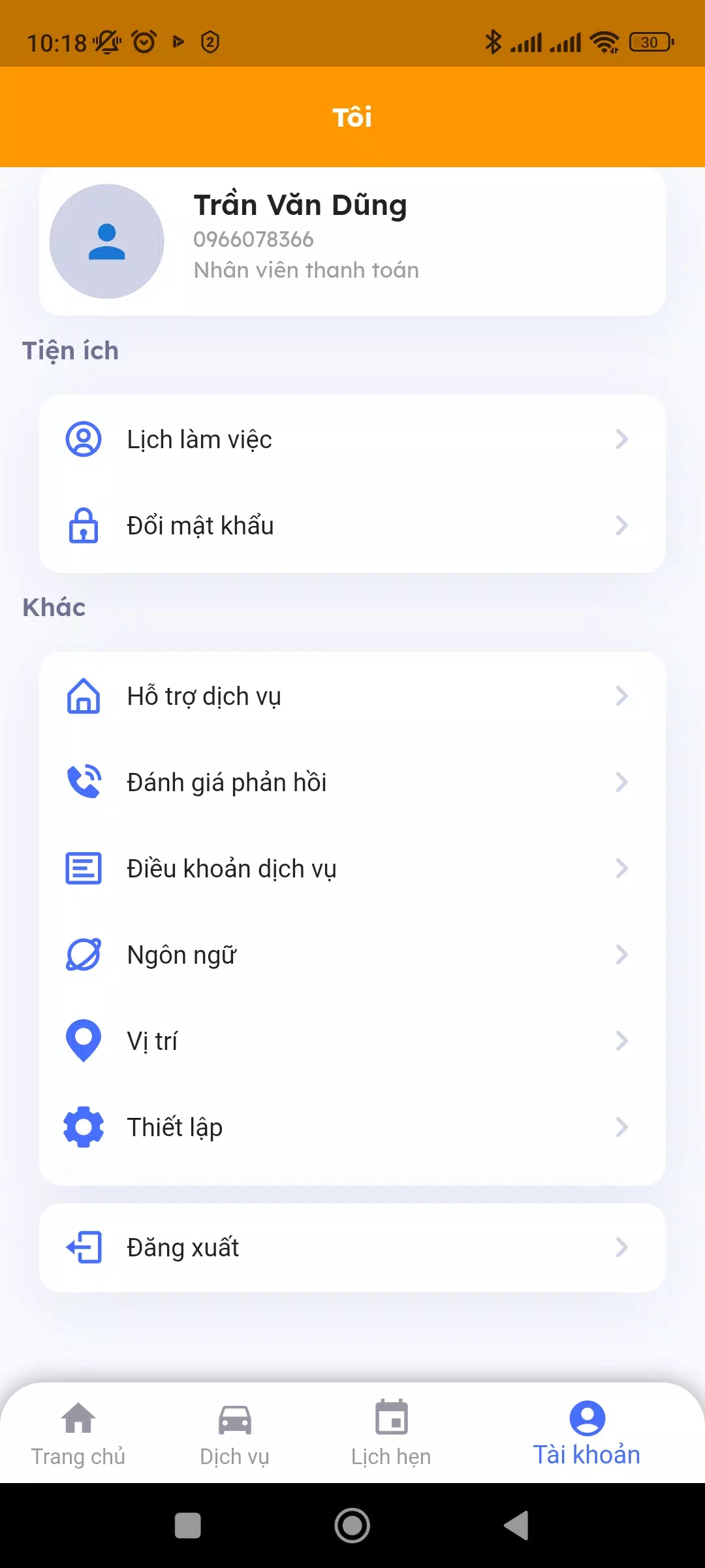 KGARA - Quản lý dịch vụ gara Screenshots