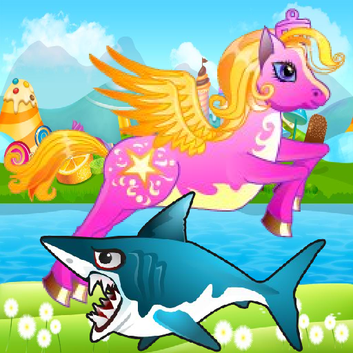 Pony Run Shark Attack Pony Run Shark Attack