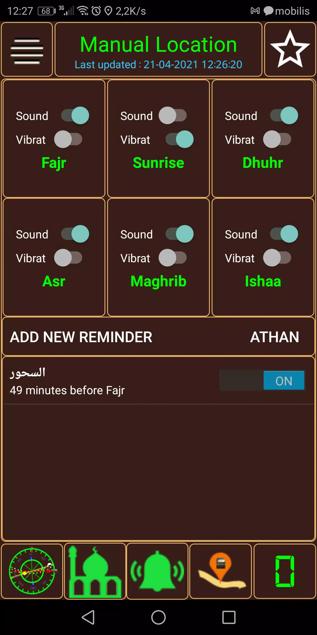 Qibla direction & prayer times Screenshots
