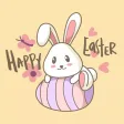 Easter Rabbit Pascha Stickers Easter Rabbit Pascha Stickers