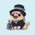 Puppies Cute Pug Stickers