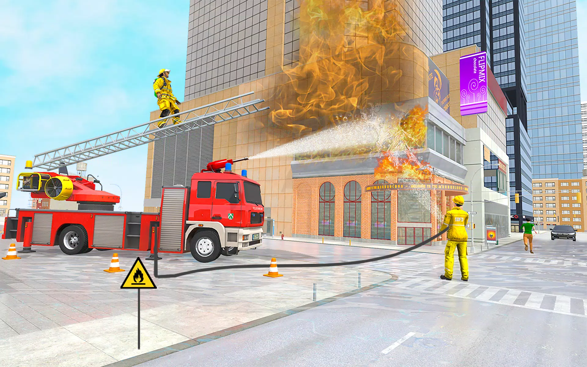 911 Rescue Fire Truck 3D Sim Screenshots