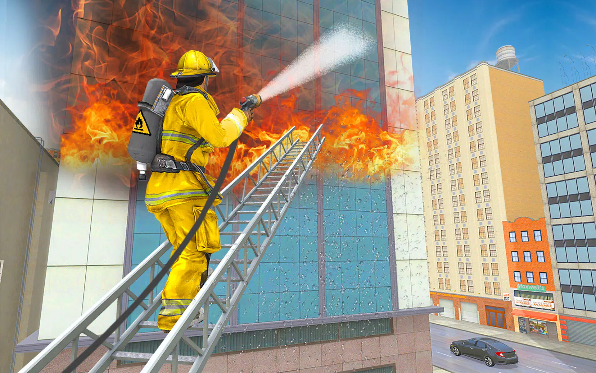 911 Rescue Fire Truck 3D Sim Screenshots