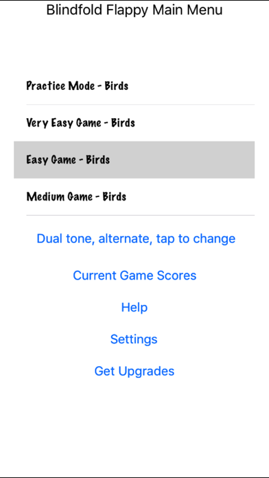 ภาพหน้าจอของ Blindfold Flappy