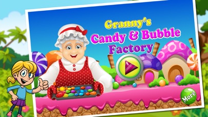 Tangkapan skrin Granny's Candy & Bubble Gum Factory Simulator - Learn how to make sweet candies & sticky gum in sweets factory
