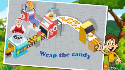 Tangkapan skrin Granny's Candy & Bubble Gum Factory Simulator - Learn how to make sweet candies & sticky gum in sweets factory