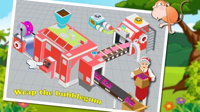 Tangkapan skrin Granny's Candy & Bubble Gum Factory Simulator - Learn how to make sweet candies & sticky gum in sweets factory