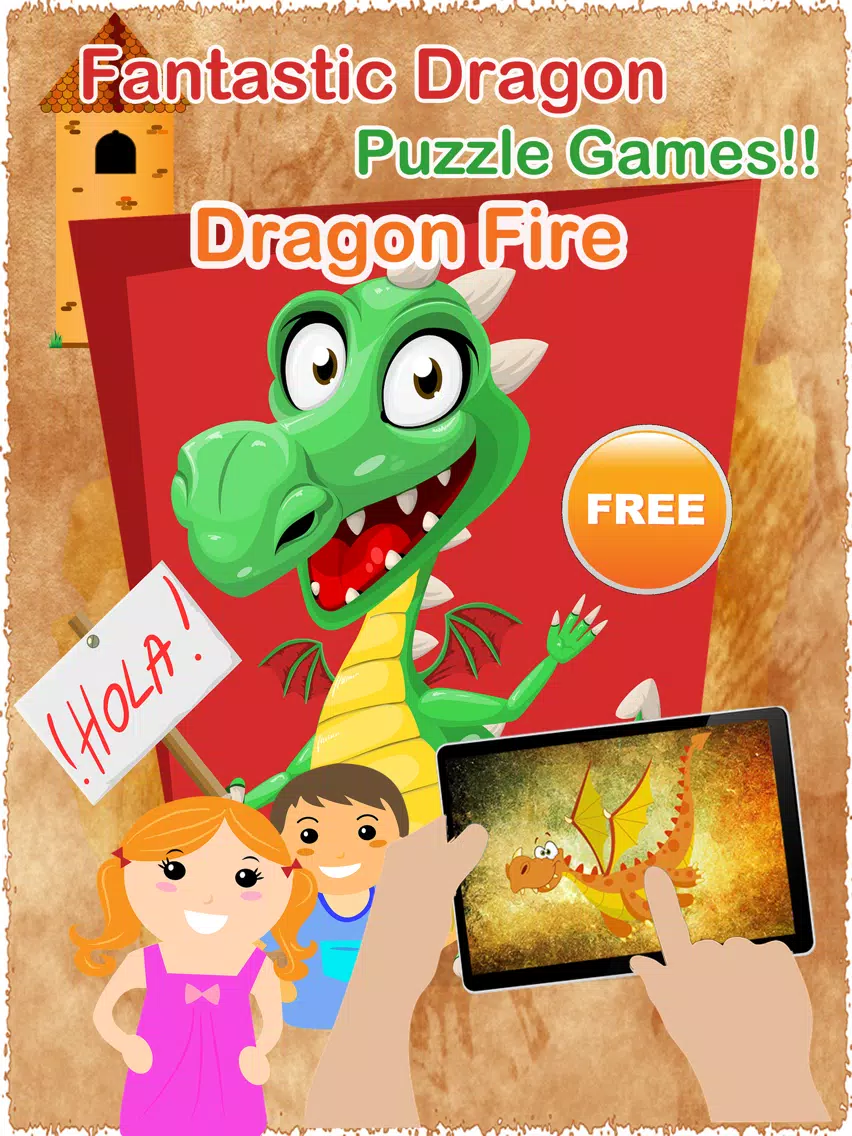 Dragon Puzzles Game Free Animated Jigsaw Puzzle for Kids! iPad Ekran Görüntüleri