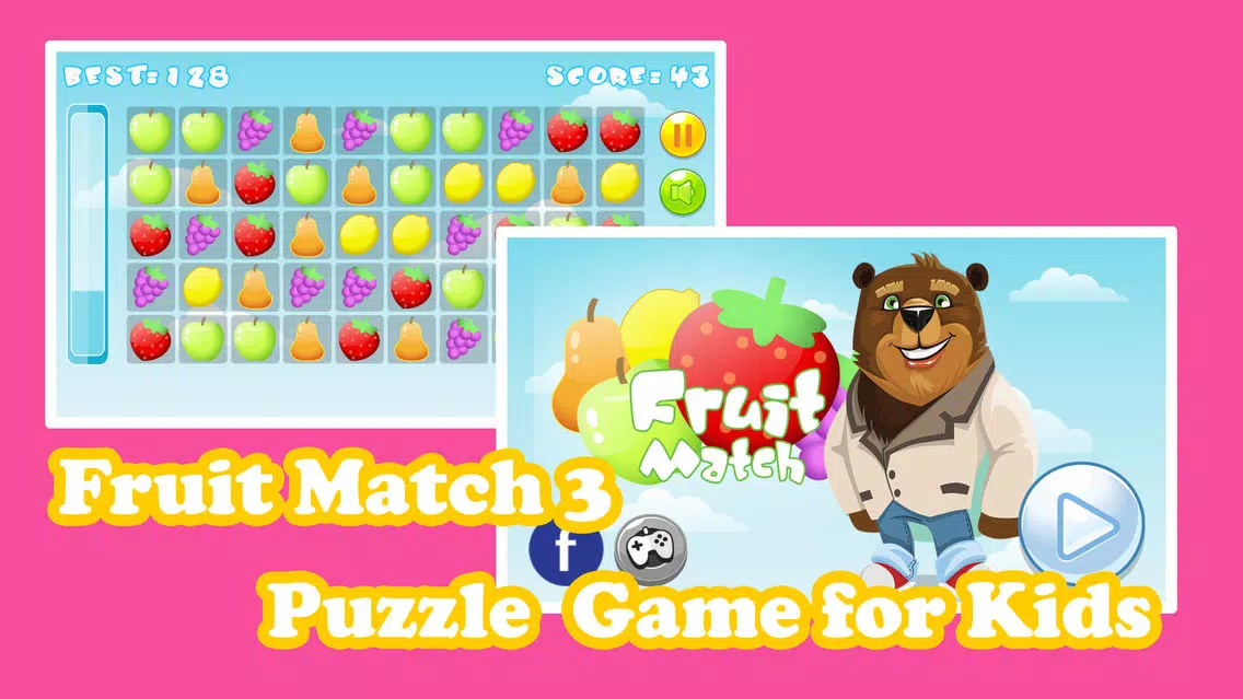 Fruit Match 3 Puzzle Game Screenshots
