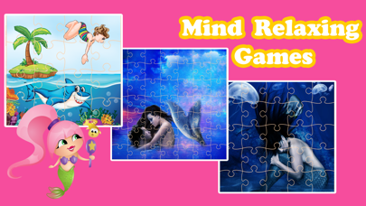 Cute Mermaid Princess Jigsaw Puzzle Game Free - UnderWater Marine Animals Magic Games Brain Training Education For Kids Screenshots