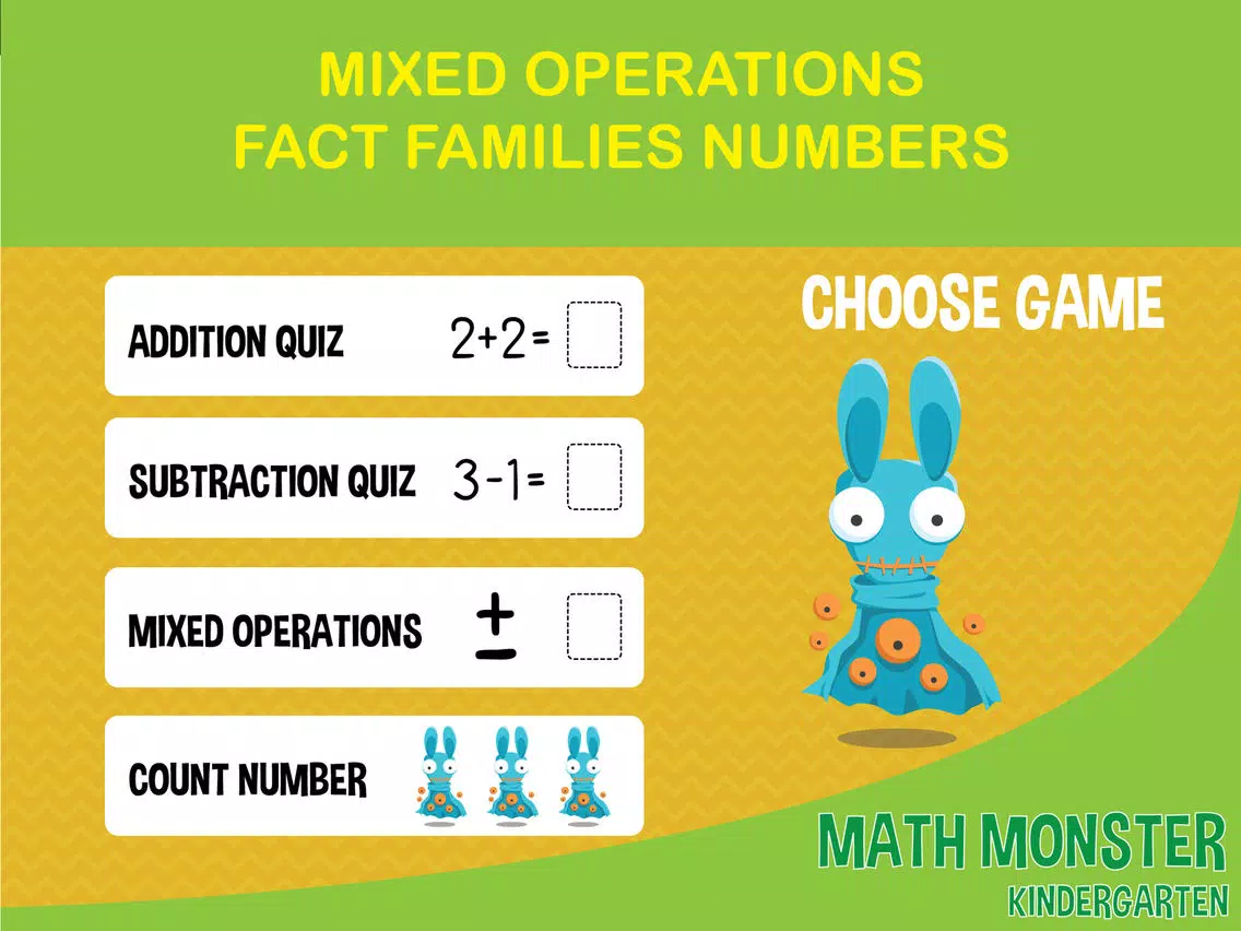 Fun Math games for Kindergarten kids addition and subtraction iPad Screenshots