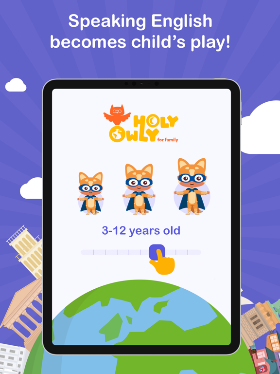 Holy Owly English for kids iPad Screenshots