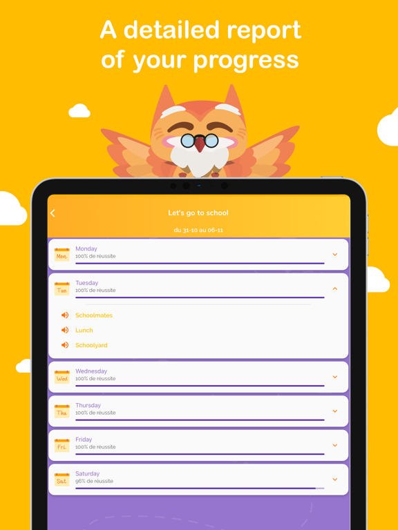 Holy Owly English for kids iPad Screenshots