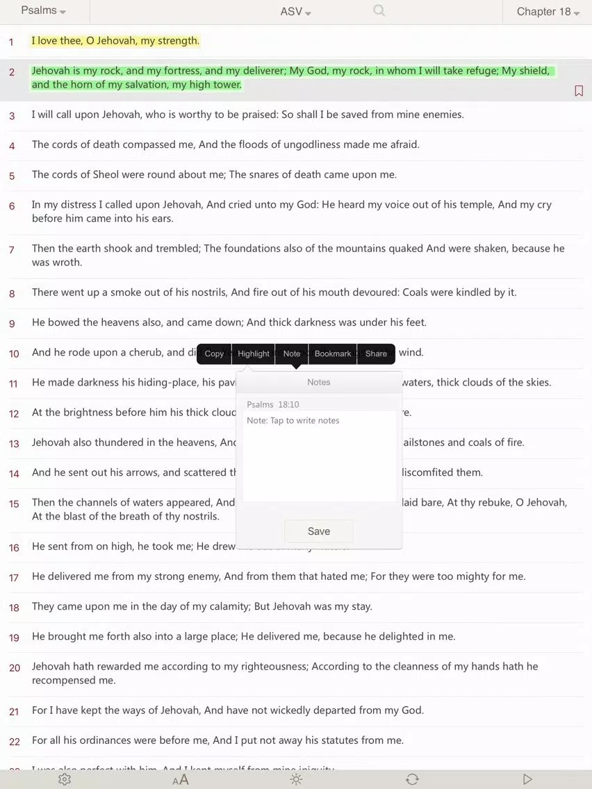 Bible : Holy Bible ASV - Bible Study on the go iPad Screenshots