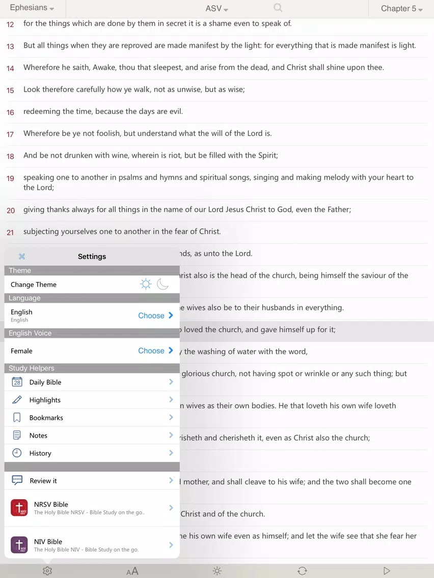 Bible : Holy Bible ASV - Bible Study on the go iPad Screenshots